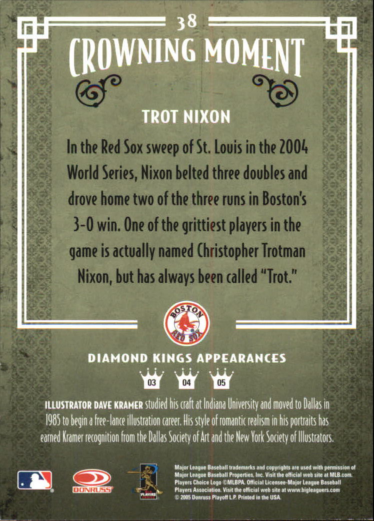 thumbnail 33  - 2005 Diamond Kings Framed Red Baseball Card Pick