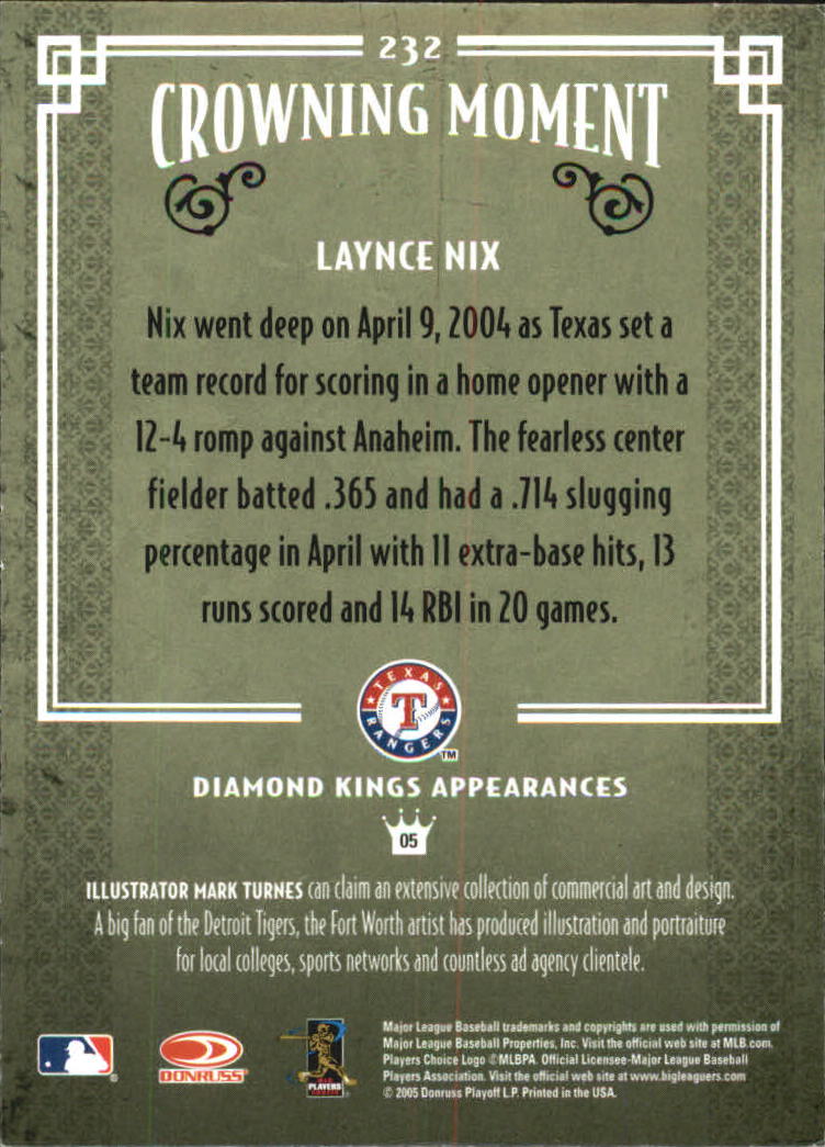 thumbnail 159  - 2005 Diamond Kings Framed Red Baseball Card Pick