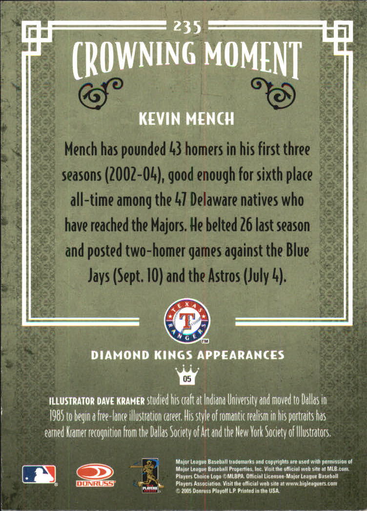 thumbnail 161  - 2005 Diamond Kings Framed Red Baseball Card Pick