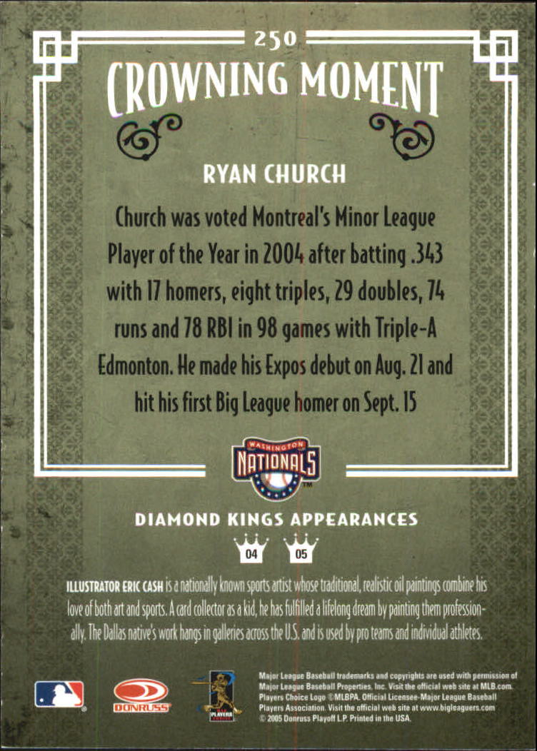 thumbnail 167  - 2005 Diamond Kings Framed Red Baseball Card Pick