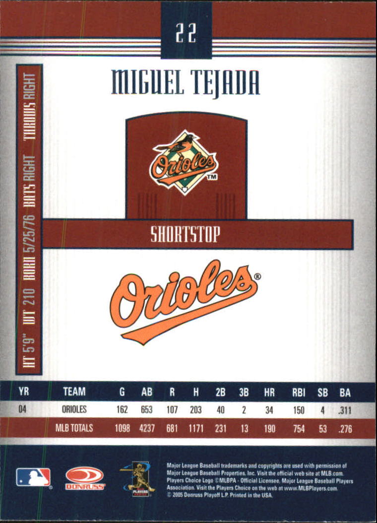 Juego principal"" de tarjetas de béisbol Donruss Signature 2005 - Imagen 3 de 39