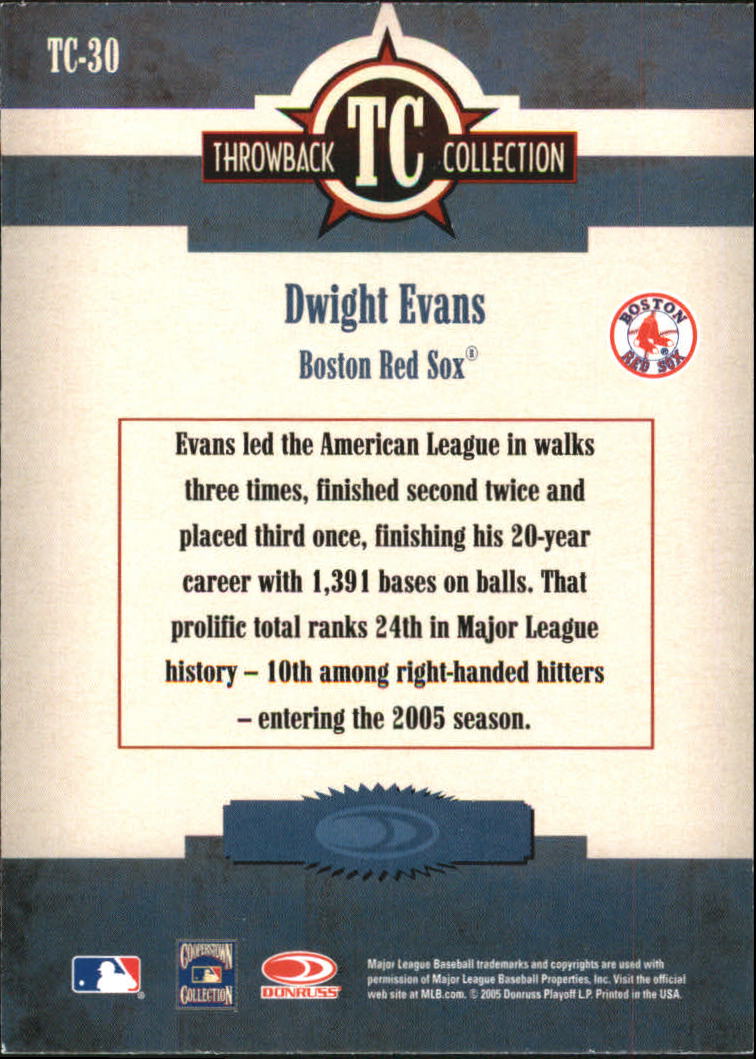 2005 Throwback Threads Baseball "Throwback Collection" Insert and Parallel Cards - Picture 13 of 59
