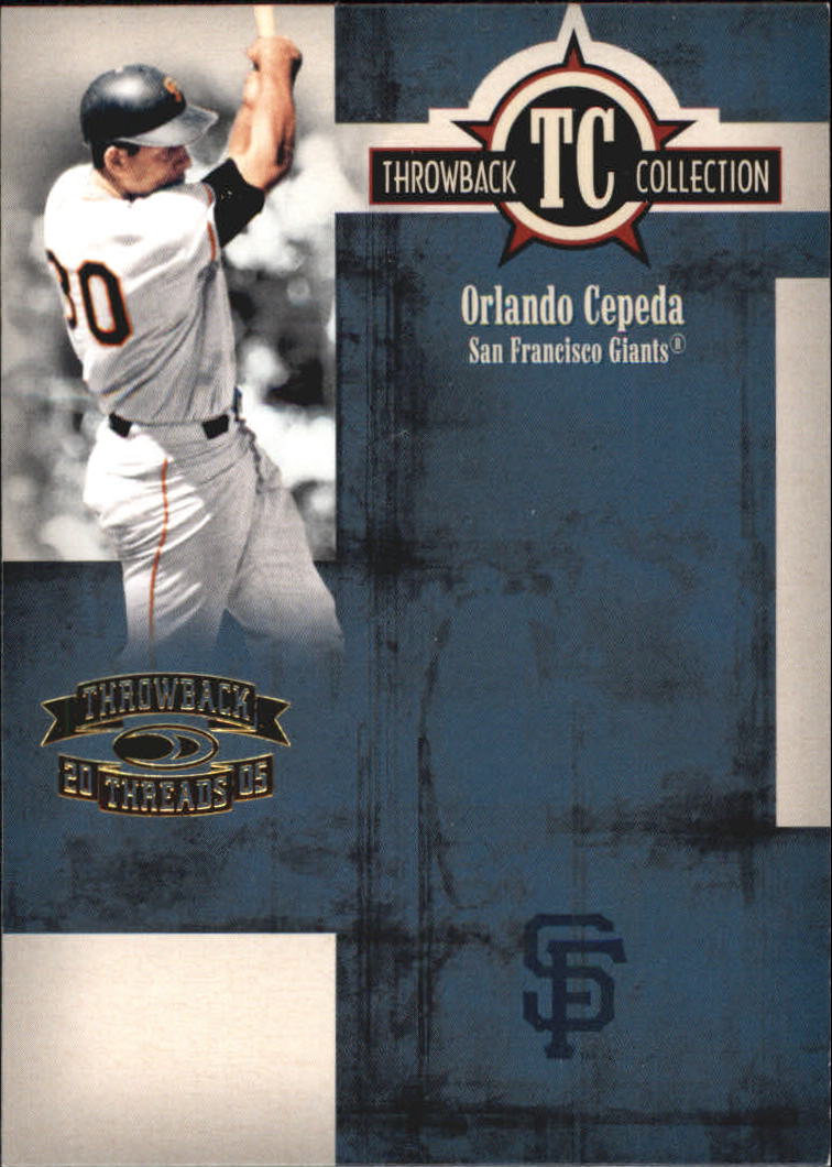 2005 Throwback Threads Baseball "Throwback Collection" Insert and Parallel Cards - Picture 26 of 59