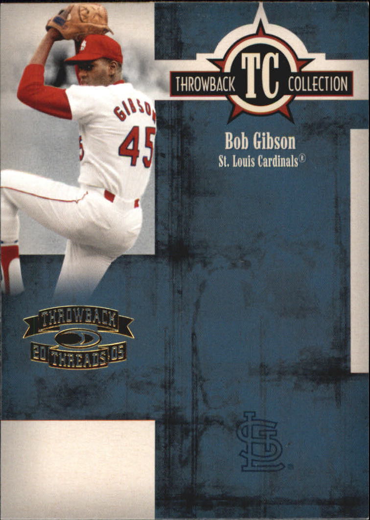 2005 Throwback Threads Baseball "Throwback Collection" Insert and Parallel Cards - Picture 32 of 59