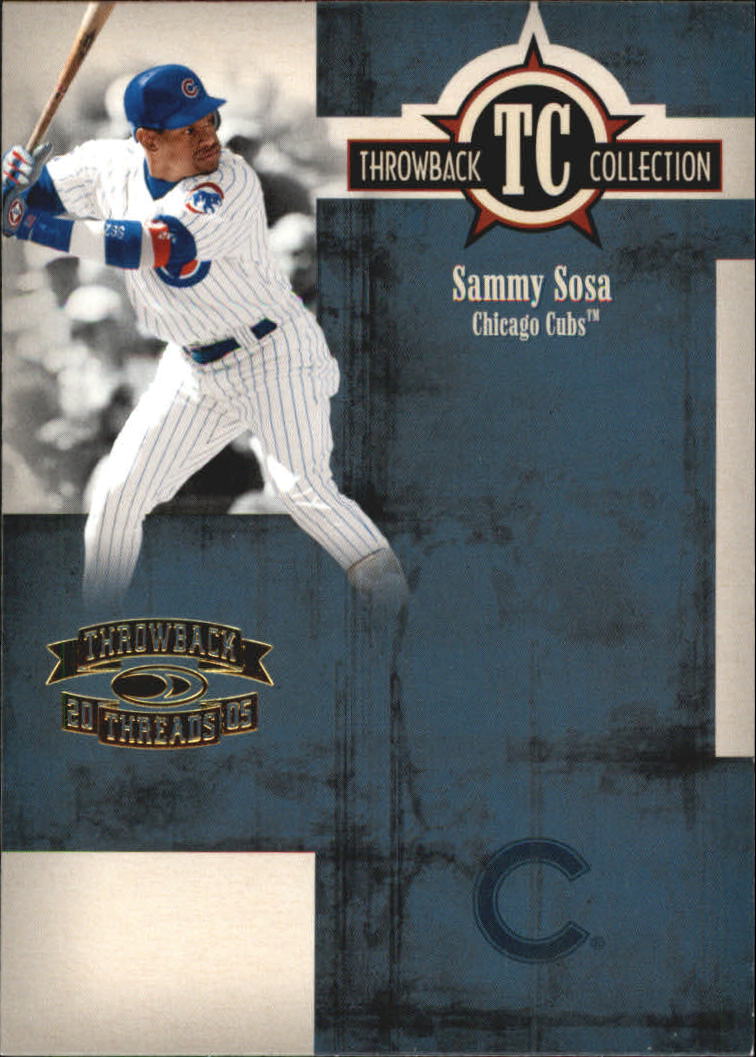 2005 Throwback Threads Baseball "Throwback Collection" Insert and Parallel Cards - Picture 34 of 59