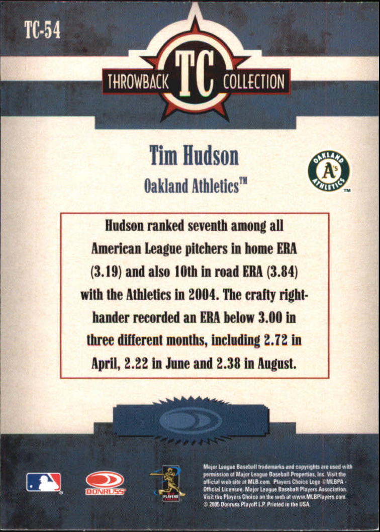 2005 Throwback Threads Baseball "Throwback Collection" Insert and Parallel Cards - Picture 37 of 59