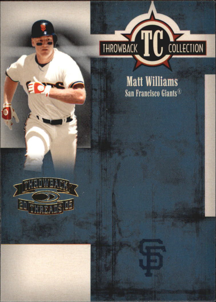 2005 Throwback Threads Baseball "Throwback Collection" Insert and Parallel Cards - Picture 38 of 59