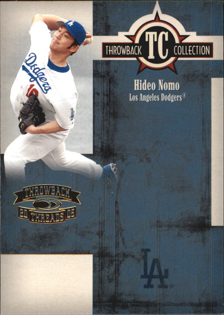 2005 Throwback Threads Baseball "Throwback Collection" Insert and Parallel Cards - Picture 56 of 59