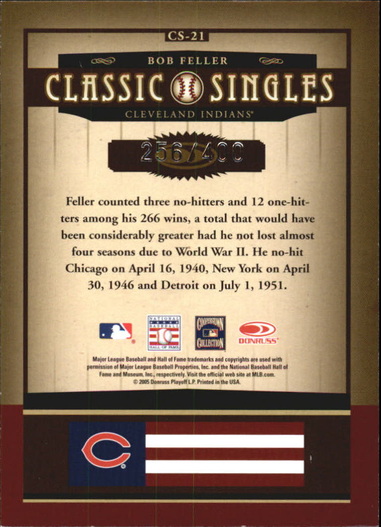 2005 Donruss Classics Baseball "Classic Combos and Singles" Insert Cards - Picture 33 of 39