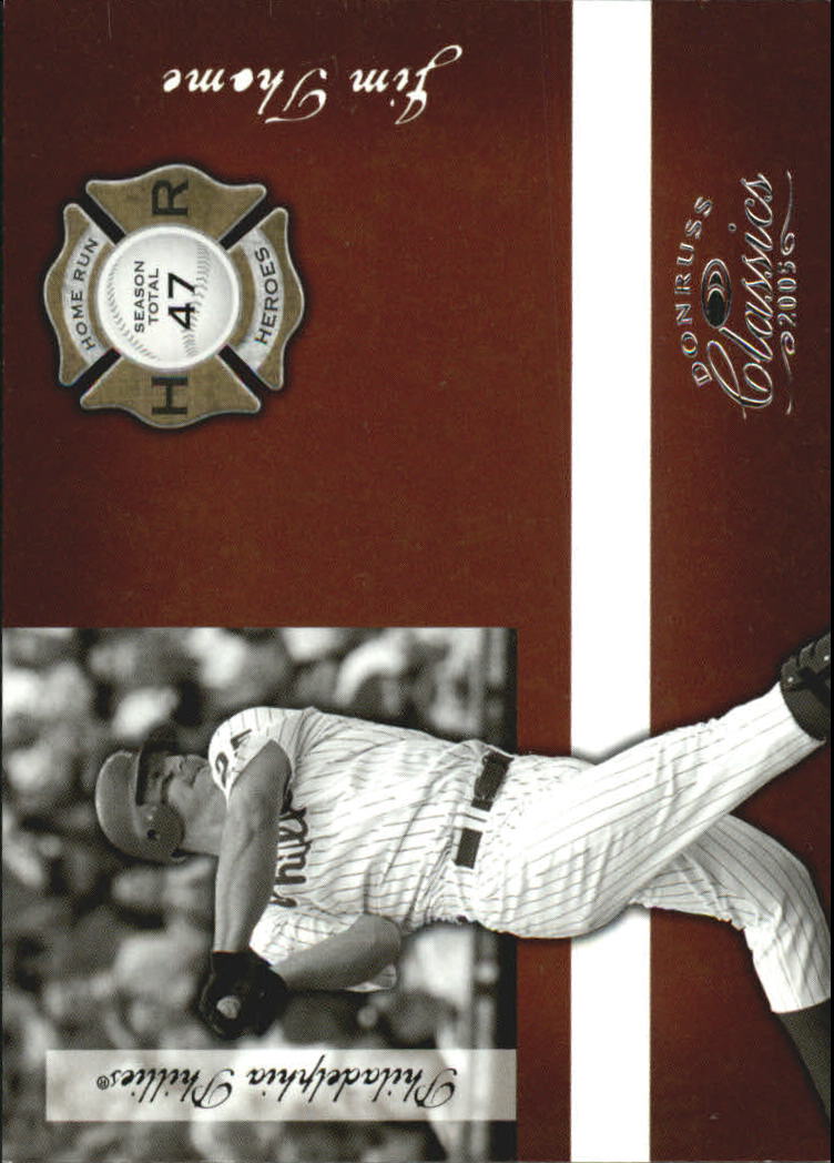 Donruss Classics Baseball 2005 "Home Run Heroes" inserto e carte parallele - Foto 20 di 87