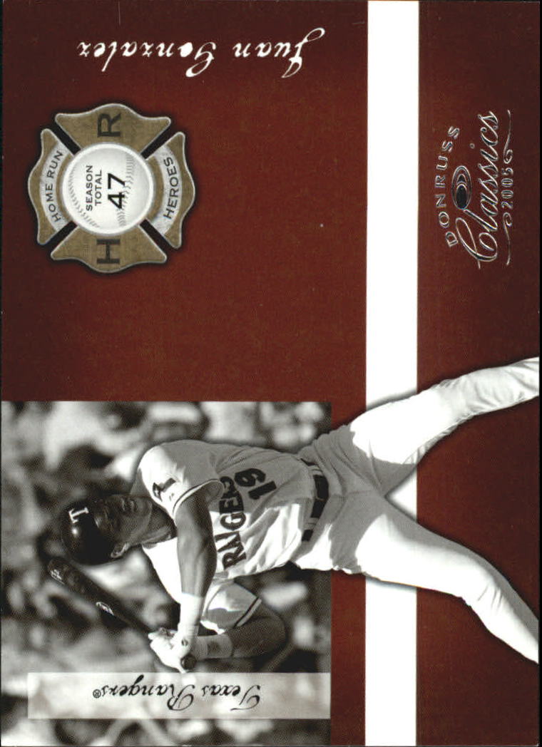 Donruss Classics Baseball 2005 "Home Run Heroes" inserto e carte parallele - Foto 30 di 87