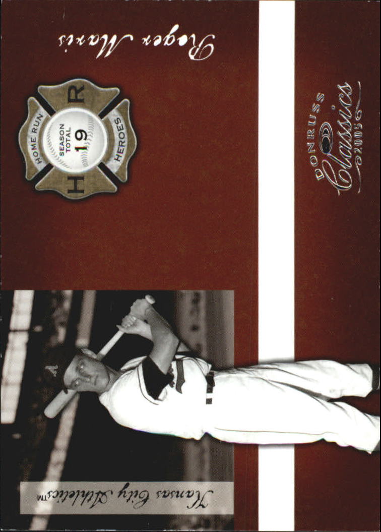 Donruss Classics Baseball 2005 "Home Run Heroes" inserto e carte parallele - Foto 56 di 87