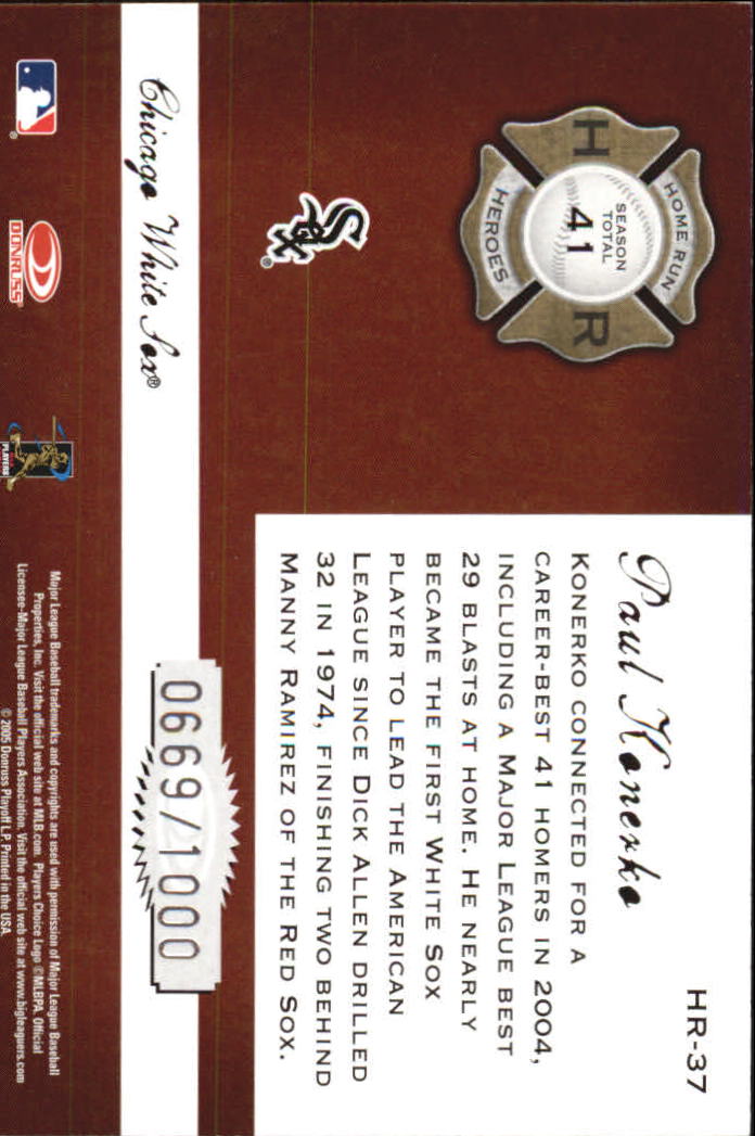 Donruss Classics Baseball 2005 "Home Run Heroes" inserto e carte parallele - Foto 61 di 87