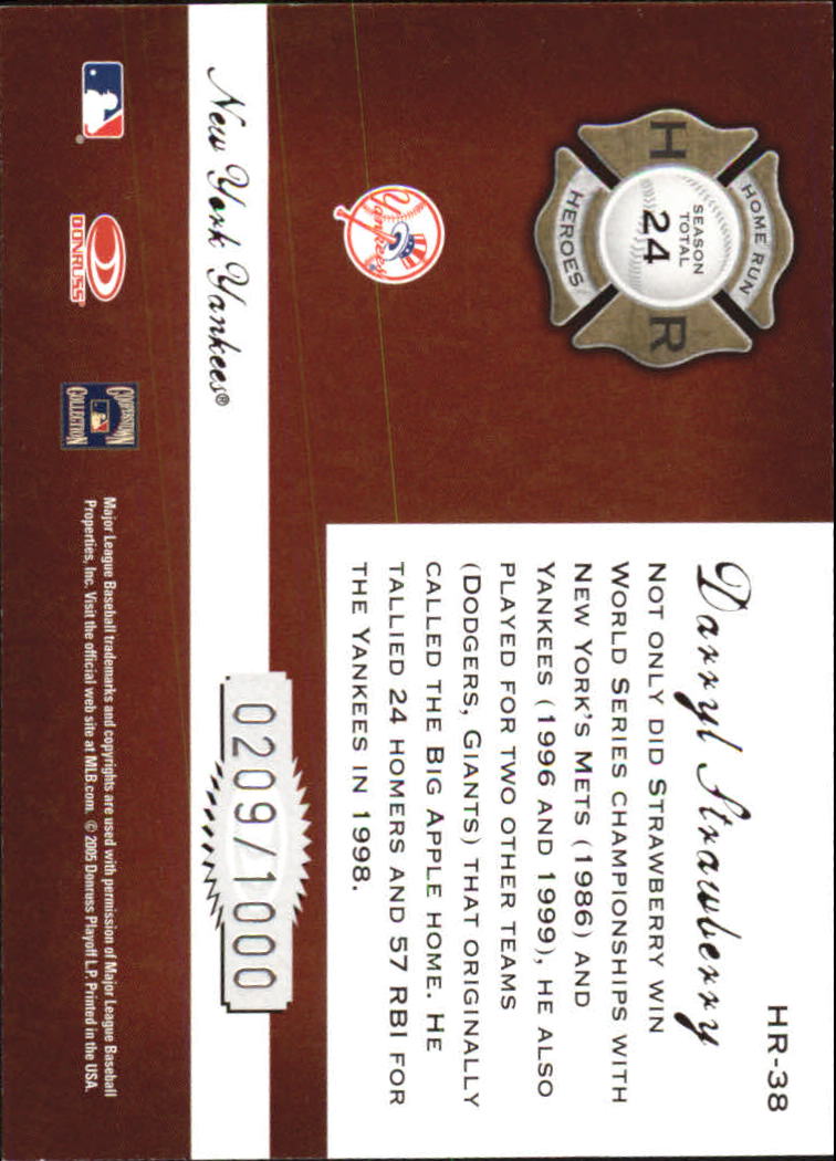 Donruss Classics Baseball 2005 "Home Run Heroes" inserto e carte parallele - Foto 63 di 87