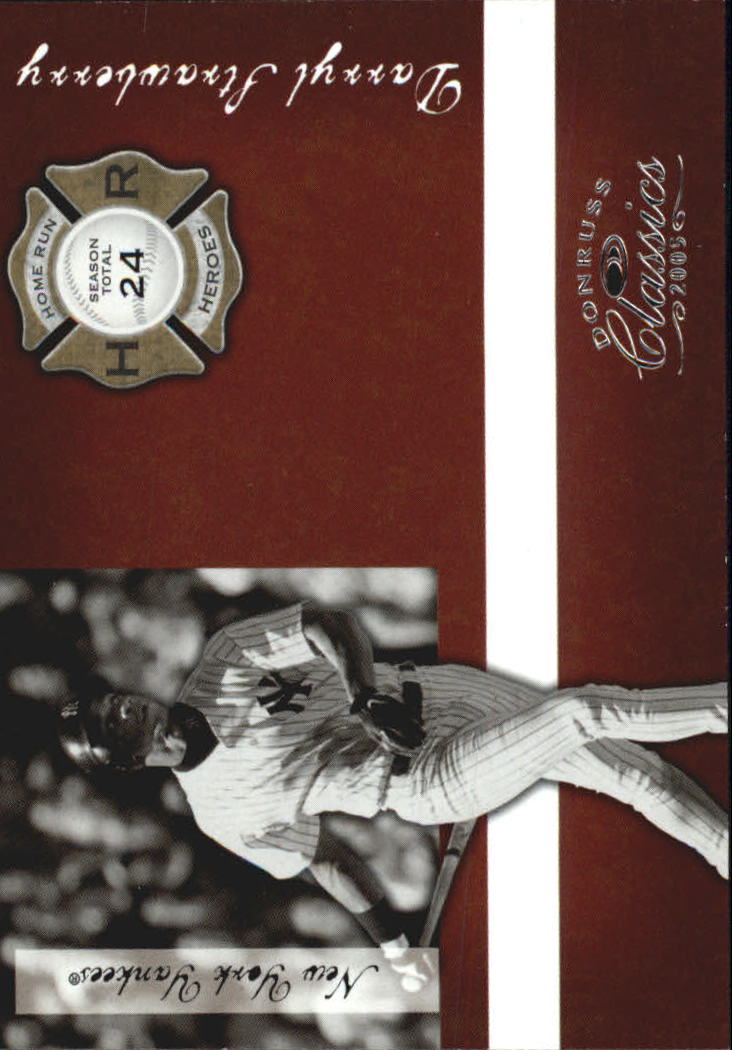 Donruss Classics Baseball 2005 "Home Run Heroes" inserto e carte parallele - Foto 62 di 87