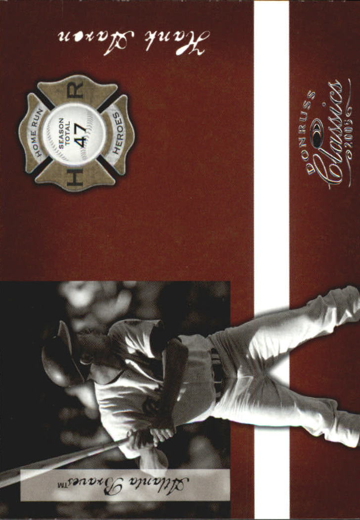Donruss Classics Baseball 2005 "Home Run Heroes" inserto e carte parallele - Foto 74 di 87