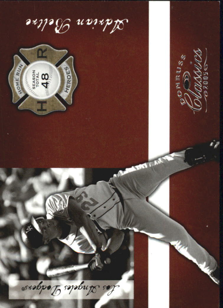 Donruss Classics Baseball 2005 "Home Run Heroes" inserto e carte parallele - Foto 80 di 87