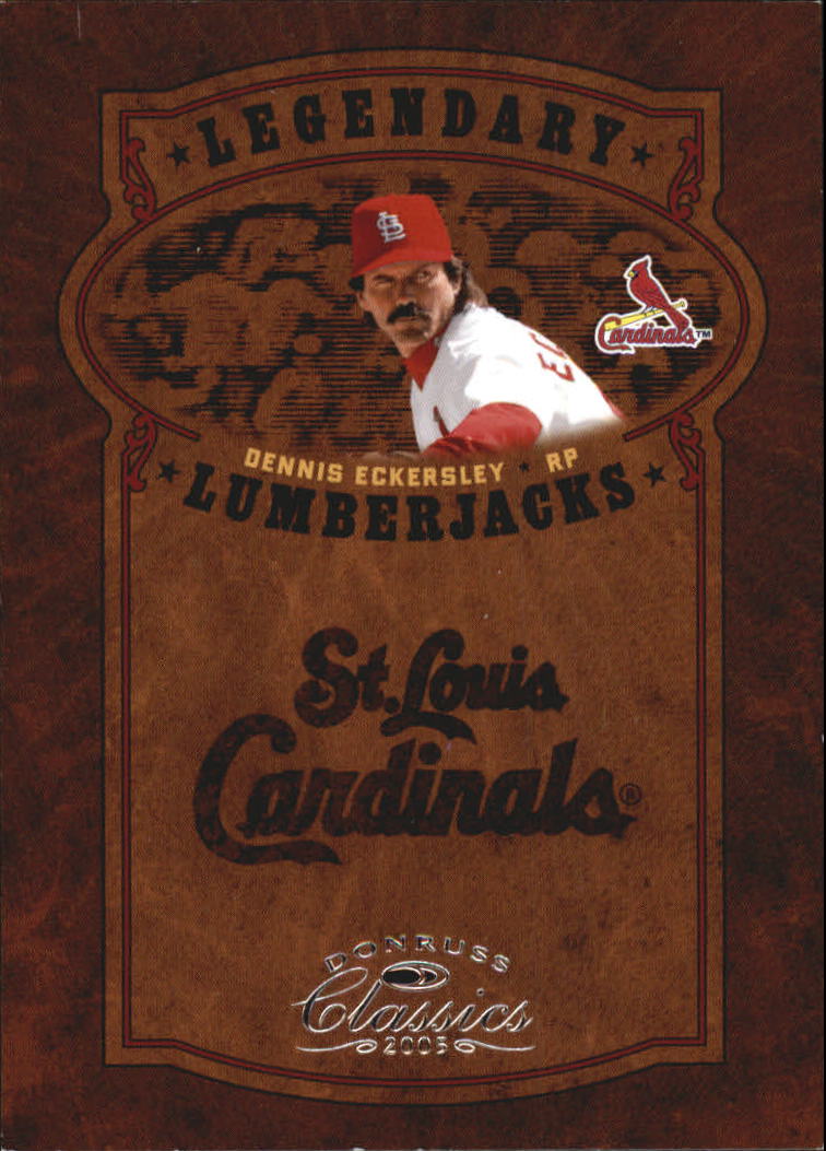 Tarjetas de inserción ""Legendary Lemberjacks and Players"" de béisbol Donruss Classics 2005 - Imagen 8 de 133