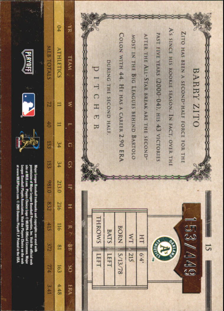 2005 Prime Cuts Baseball Cards - Picture 7 of 71