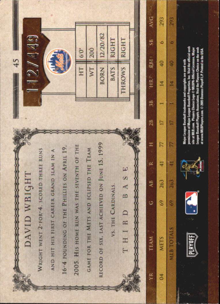 2005 Prime Cuts Baseball Cards - Picture 33 of 71