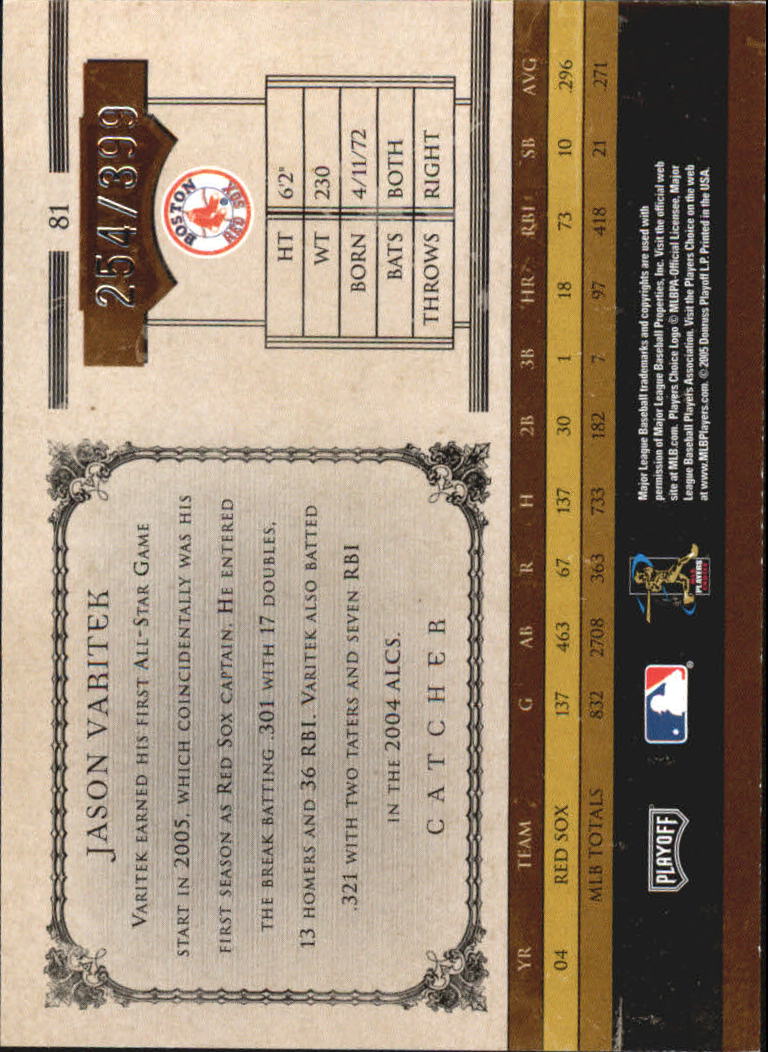2005 Prime Cuts Baseball Cards - Picture 63 of 71
