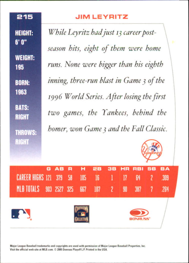 thumbnail 53  - 2005 Donruss Team Heroes Showdown Red Baseball Card Pick 1-450