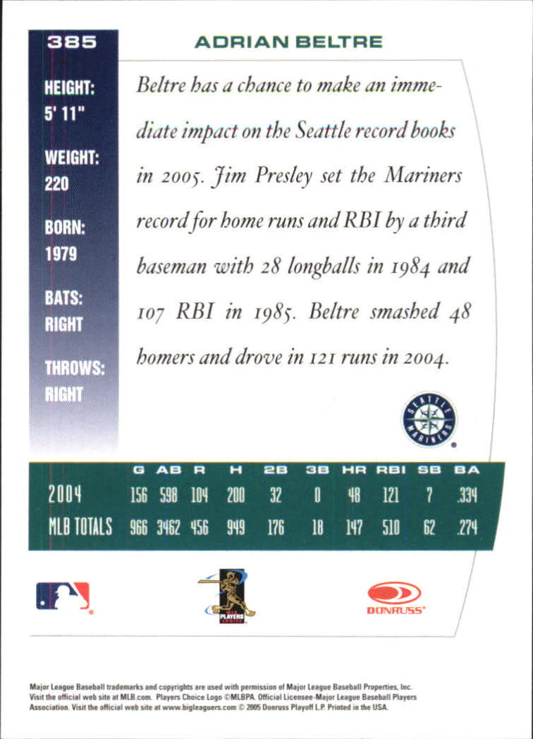 thumbnail 87  - 2005 Donruss Team Heroes Showdown Red Baseball Card Pick 1-450