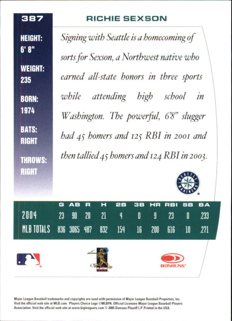 thumbnail 89  - 2005 Donruss Team Heroes Showdown Red Baseball Card Pick 1-450