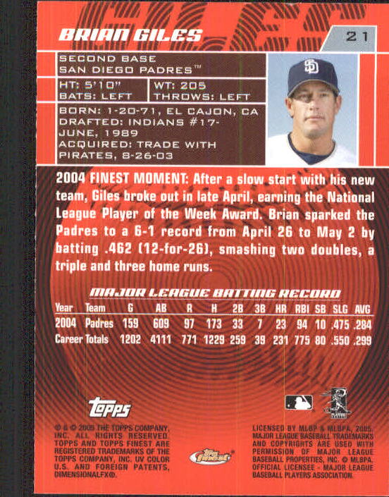 2005 Finest Baseball - Picture 31 of 239