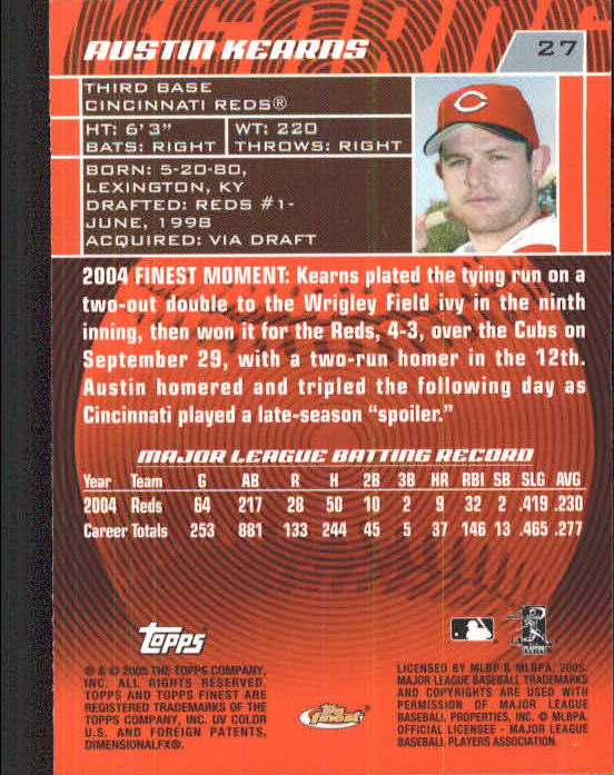 2005 Finest Baseball - Picture 39 of 239