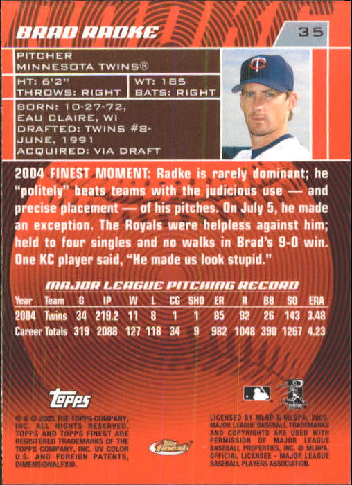 2005 Finest Baseball - Picture 49 of 239