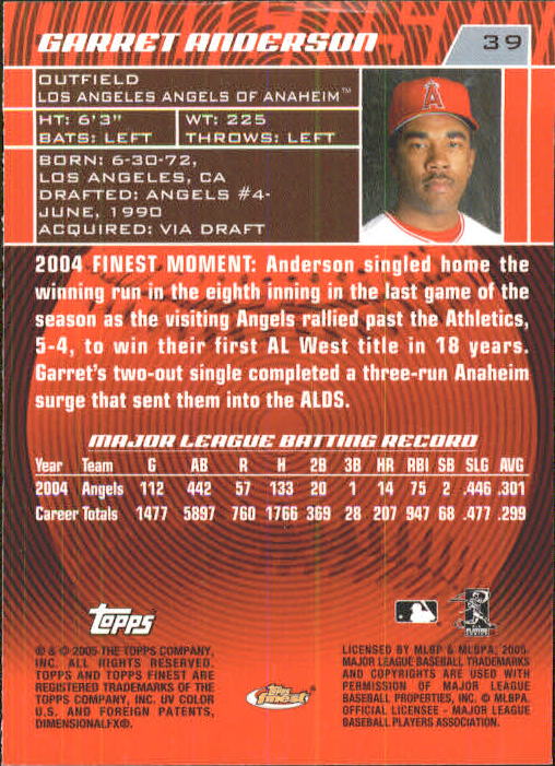 2005 Finest Baseball - Picture 57 of 239