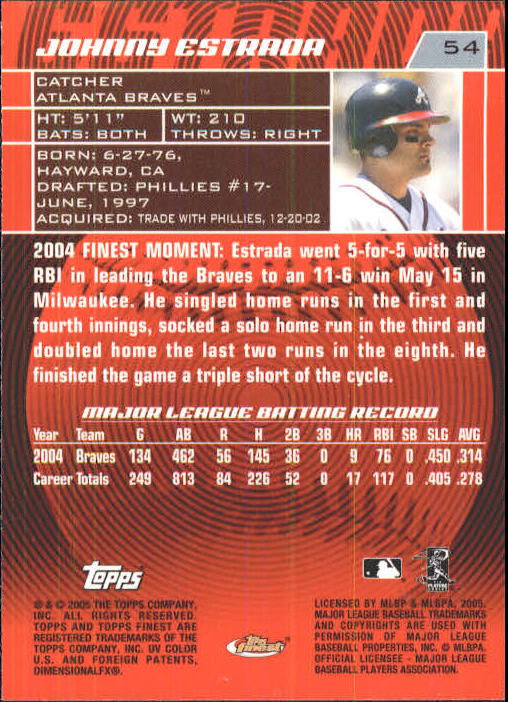2005 Finest Baseball - Picture 71 of 239