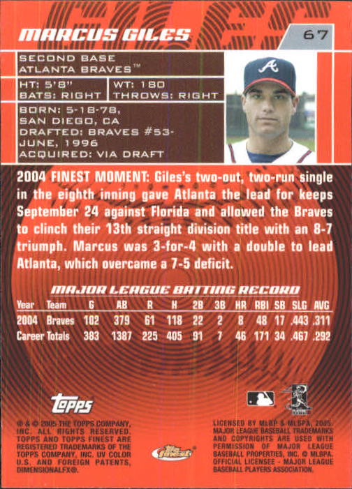 2005 Finest Baseball - Picture 87 of 239