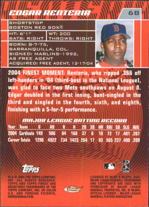 2005 Finest Baseball - Picture 89 of 239