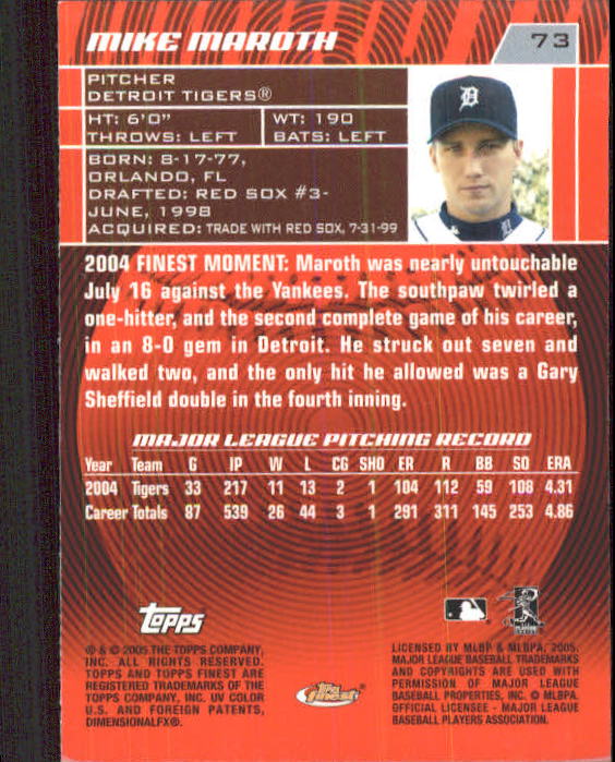 2005 Finest Baseball - Picture 97 of 239