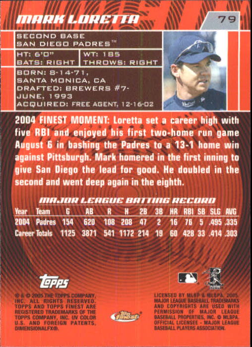 2005 Finest Baseball - Picture 105 of 239