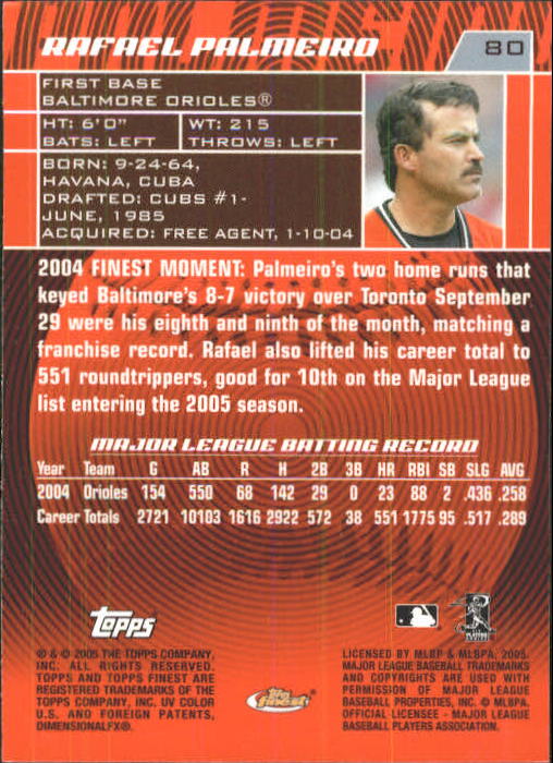 2005 Finest Baseball - Picture 107 of 239