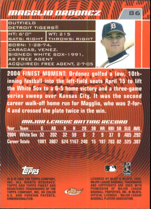 2005 Finest Baseball - Picture 115 of 239