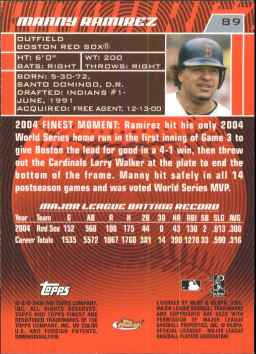 2005 Finest Baseball - Picture 121 of 239