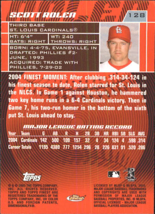 2005 Finest Baseball - Picture 165 of 239