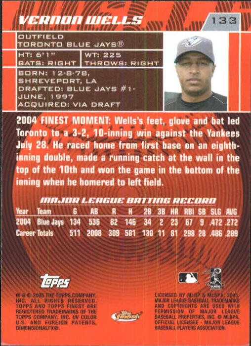 2005 Finest Baseball - Picture 169 of 239