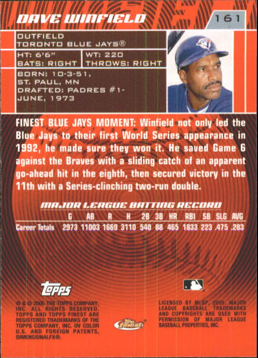 2005 Finest Baseball - Picture 183 of 239