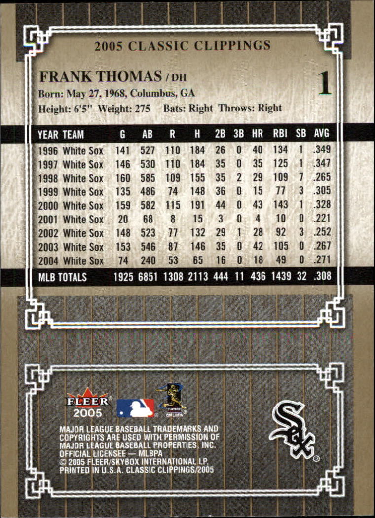 2005 Classic Clippings BB #s 1-125 +Inserts (A7310) - You Pick - 10+ FREE SHIP - Picture 3 of 173