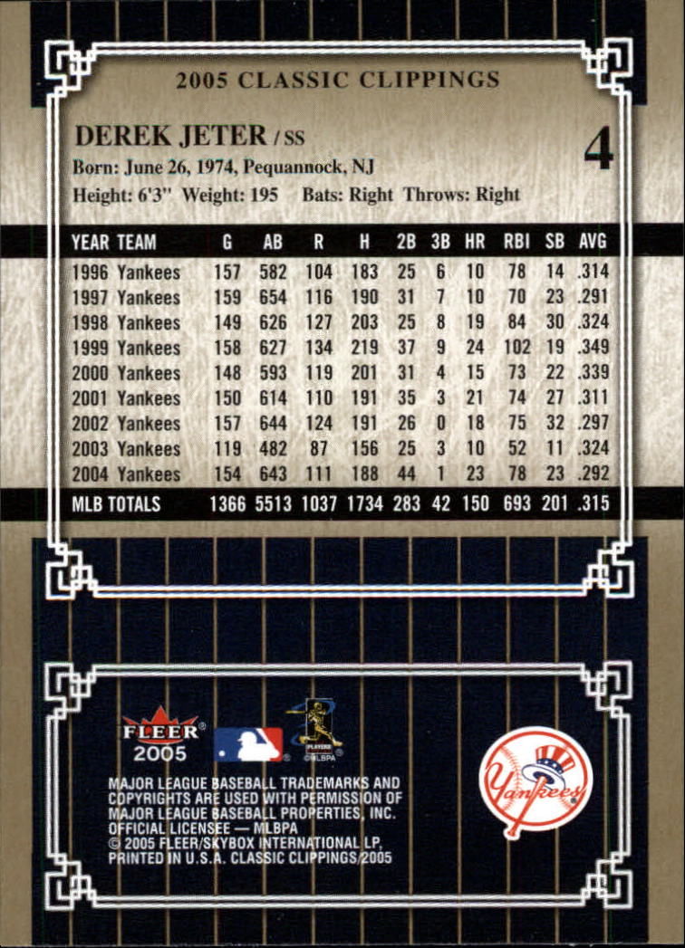 2005 Classic Clippings BB #s 1-125 +Inserts (A7310) - You Pick - 10+ FREE SHIP - Picture 9 of 173