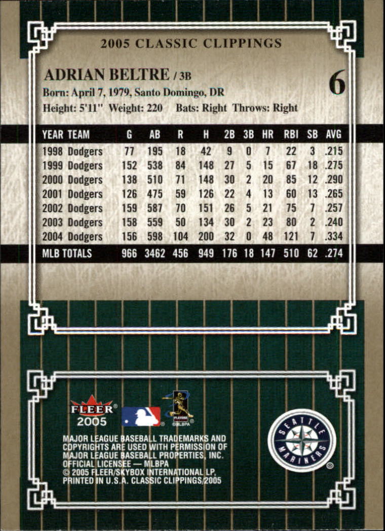 2005 Classic Clippings BB #s 1-125 +Inserts (A7310) - You Pick - 10+ FREE SHIP - Picture 13 of 173