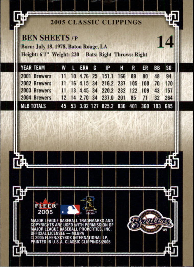 2005 Classic Clippings BB #s 1-125 +Inserts (A7310) - You Pick - 10+ FREE SHIP - Picture 29 of 173