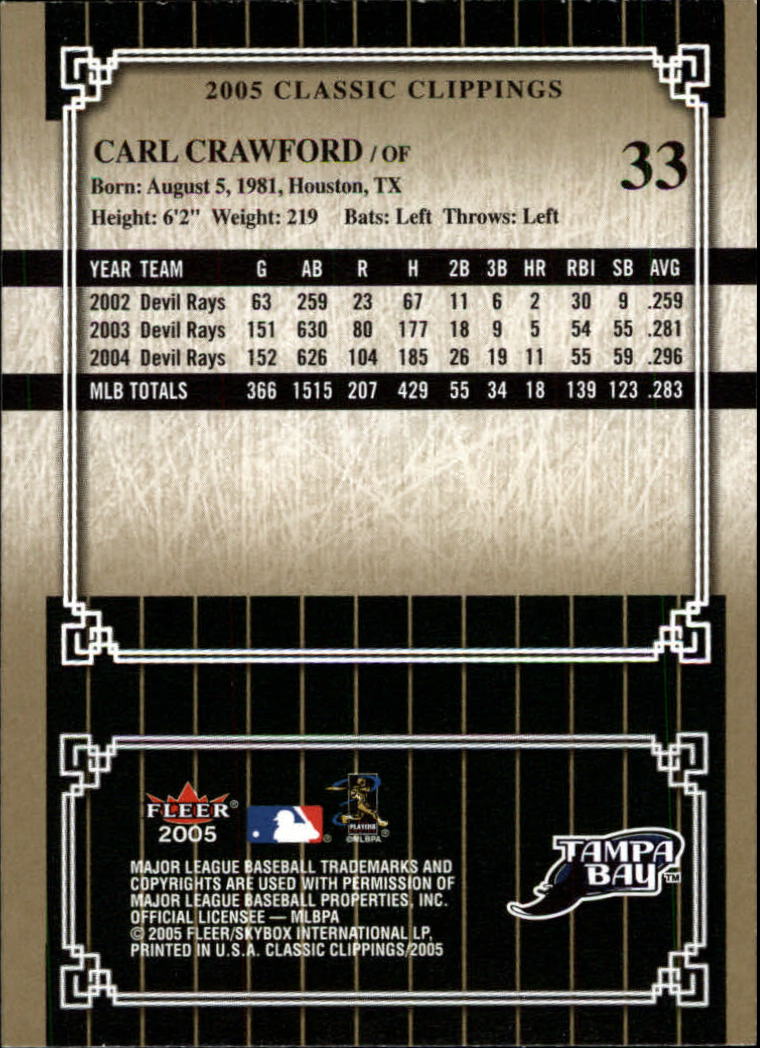2005 Classic Clippings BB #s 1-125 +Inserts (A7310) - You Pick - 10+ FREE SHIP - Picture 67 of 173