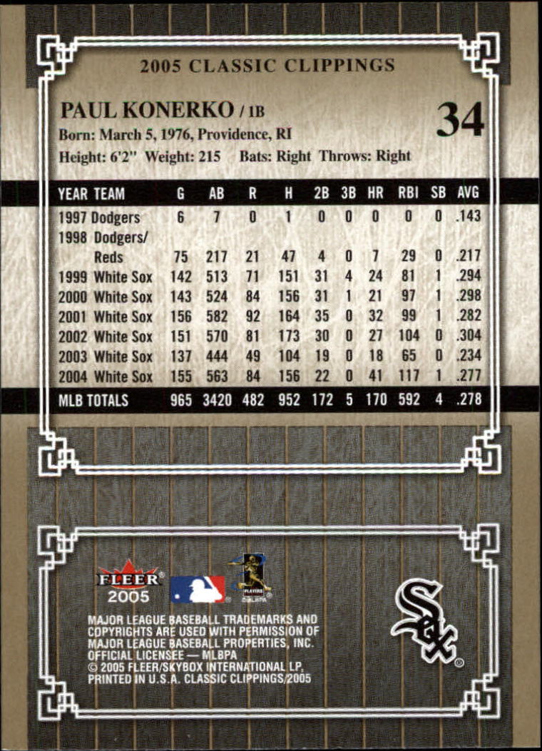 2005 Classic Clippings BB #s 1-125 +Inserts (A7310) - You Pick - 10+ FREE SHIP - Picture 69 of 173