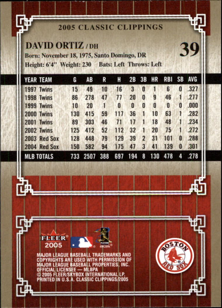 2005 Classic Clippings BB #s 1-125 +Inserts (A7310) - You Pick - 10+ FREE SHIP - Picture 79 of 173
